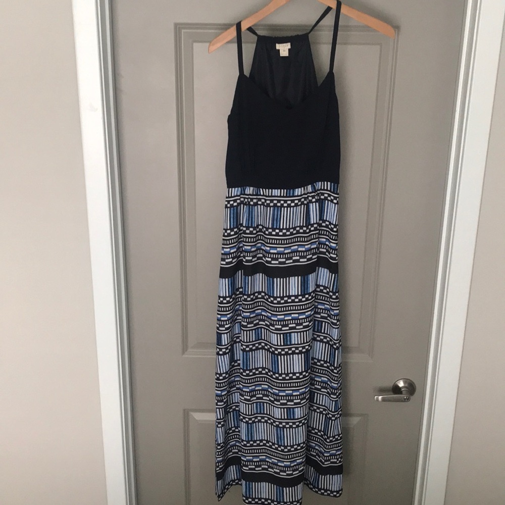 J.Crew Ikat Tribal Maxi Dress Size 00